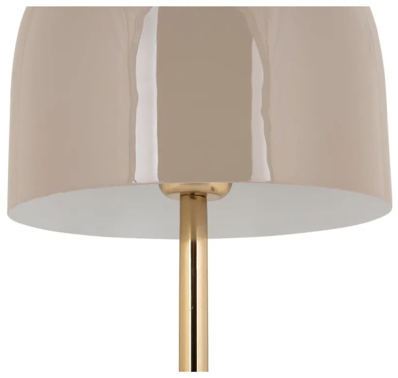 Lampada da tavolo color crema con paralume in metallo (altezza 50 cm) Manta - Leitmotiv