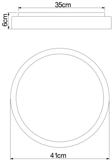 Globo 41586-18 - Plafoniera LED dimmerabile SONNY LED/18W/230V + +TC