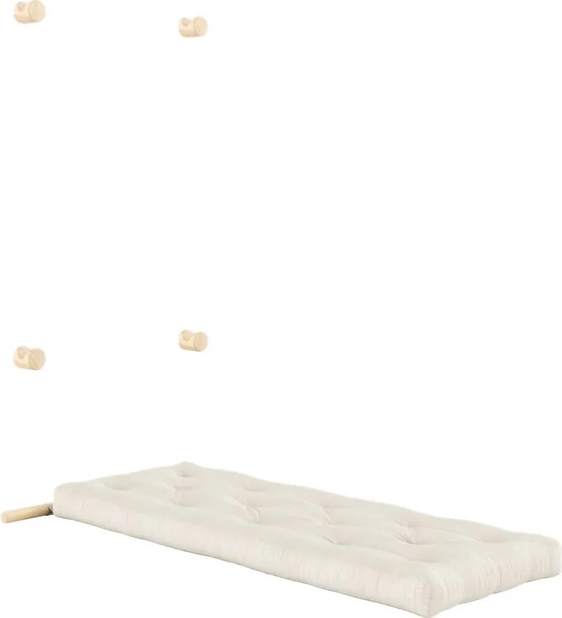 Poltrona di colore naturale allungabile con rivestimento in lino Hooked – Karup Design