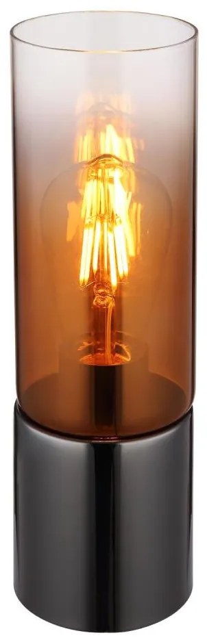 Globo 21000TG - Lampada da tavolo ANNIKA 1xE27/25W/230V diametro 9 cm nero/rame