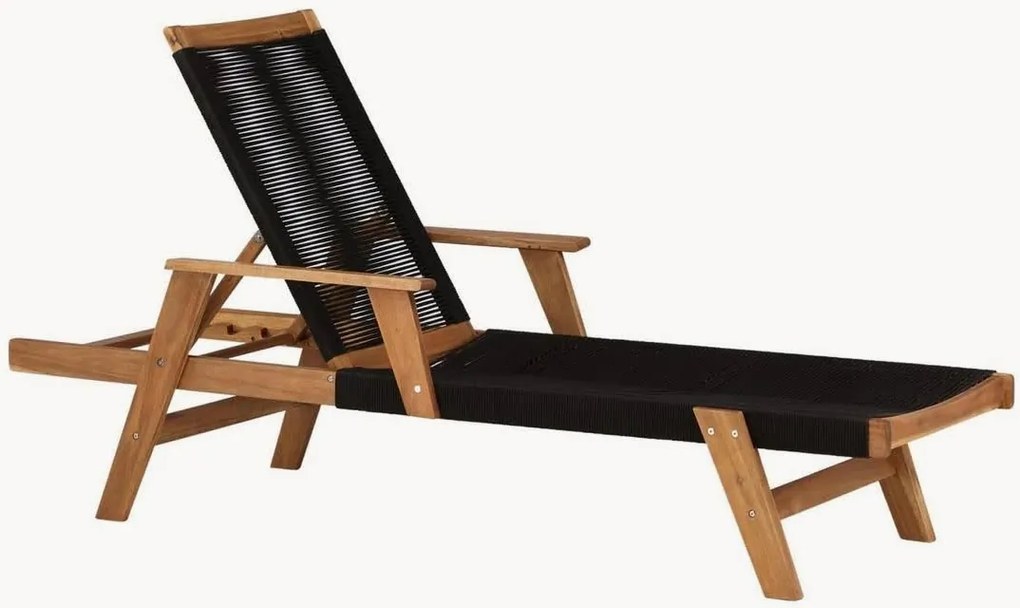 Lettino prendisole in legno di acacia Little John