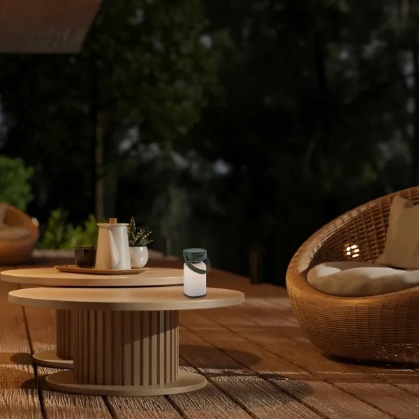 Rabalux 77144-LED Dimmerabile ricaricabile touch per esterni lampada da tavolo FUNES LED/3W/5V IP44 verde