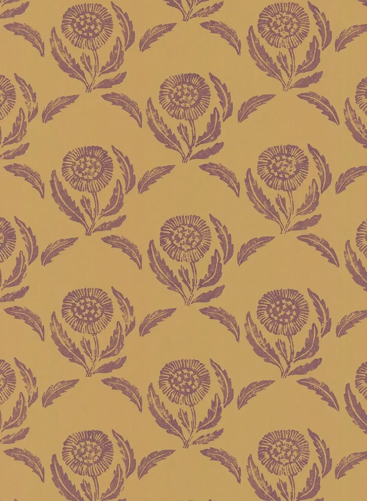 Långelid / von Brömssen Carta da parati Daisy - Ochre