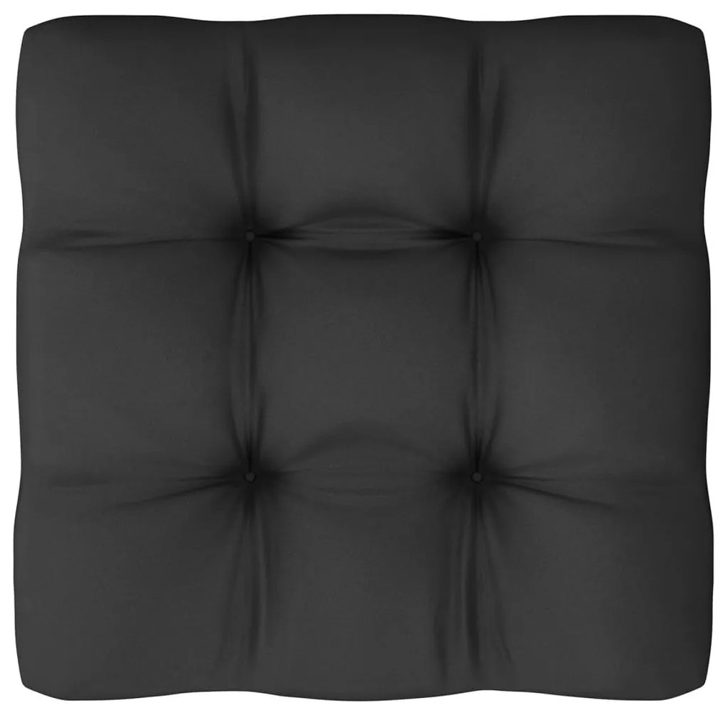 Set divani da giardino 11pz con cuscini massello di pino bianco