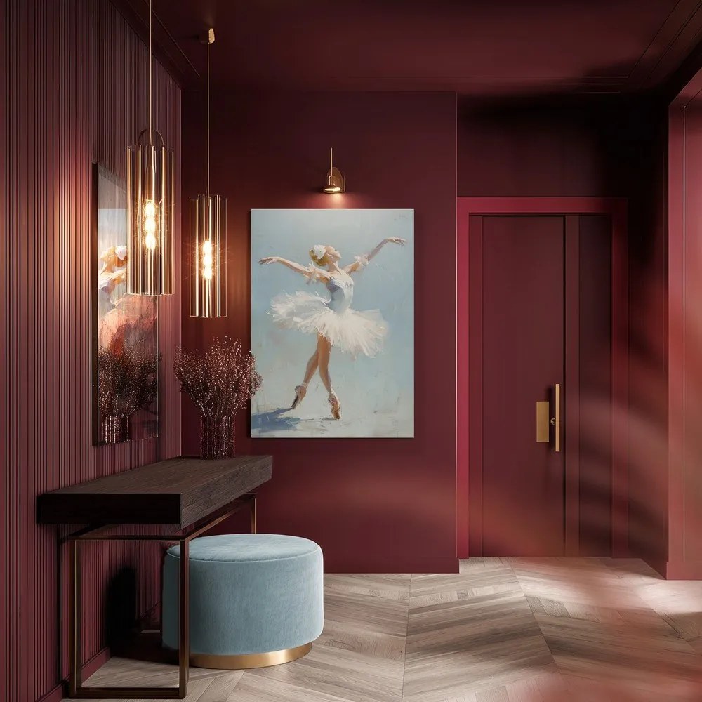 Quadro con elementi dipinti a mano 70x100 cm Grace – Styler