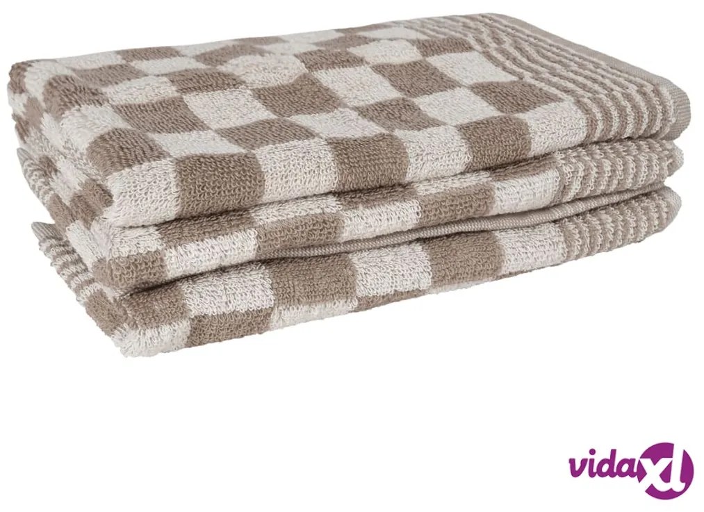 vidaXL Set Strofinacci 15 pz con Guanti Forno e Presine Cotone Grigio