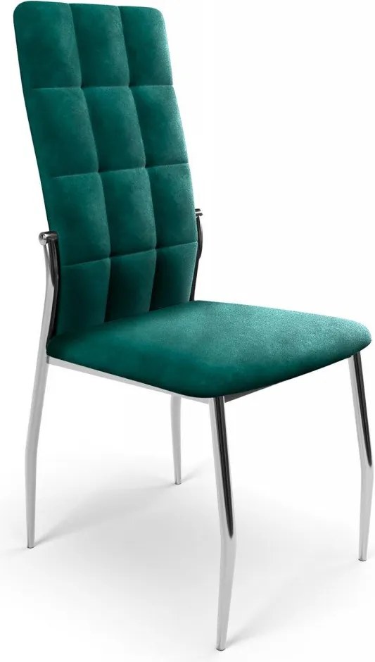 Sedia K416 verde velluto