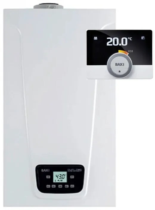Caldaia a Condensazione Baxi DuoTec Compact E 24 Mago Metano/Gpl con Kit Scarico Fumi
