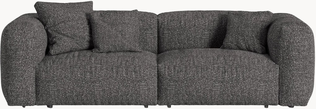 Divano componibile 3 posti in bouclé Martina, larg. 244 cm