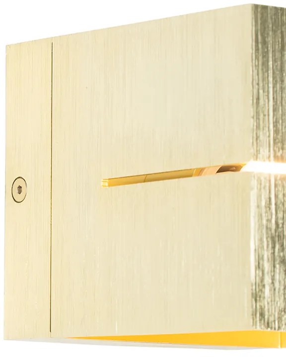 Lampada da parete moderna oro 9,7 cm - Transfer Groove