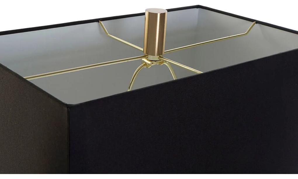 Lampada da tavolo DKD Home Decor Nero Dorato Metallo 60 W 240 V 38 x 23 x 78 cm
