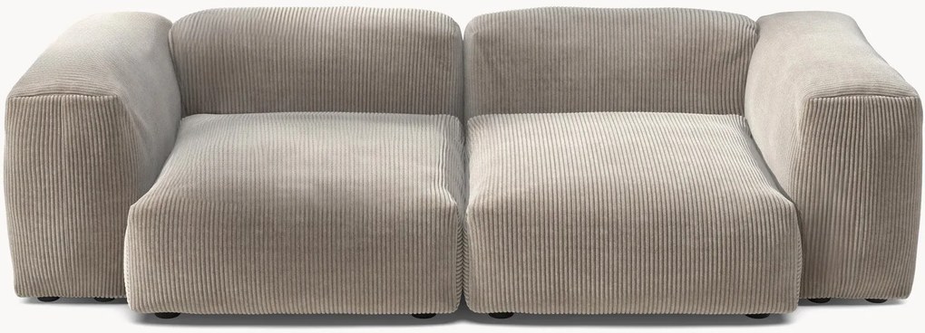 Divano componibile 2 posti in velluto a coste Vetsak