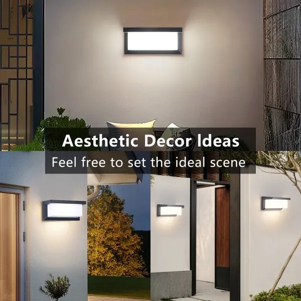 Brilagi -LED RGBW Applique da esterno BRICKY 1xE27/9W/230V antracite IP54