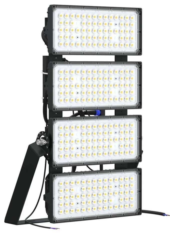 Faro Modulare LED 800W IP66, 167lm/W, Dimmerabile DALI - INVENTRONICS Colore Bianco Naturale 4.000K, Scegli l'angolo di illuminazione 90°, Scegli le staffe dei moduli Fisse