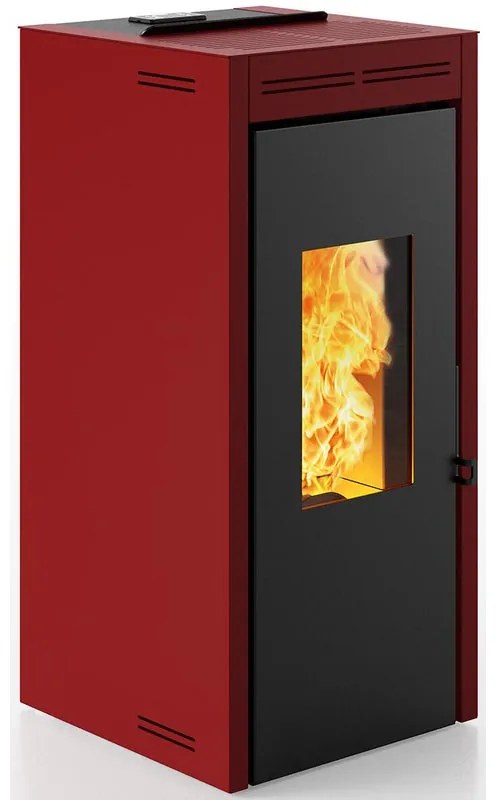 Stufa pellet idro INVICTA TERAMO 17 PLUS 17.2 kW bordeaux