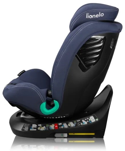 Lionelo -Seggiolino auto con base girevole BASTIAAN ONE i-Size 40-150 cm Blu Navy