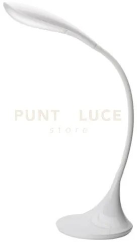 Lampada da tavolo in plastica bianco sonagli led 4,5w 3000k 480lm i...