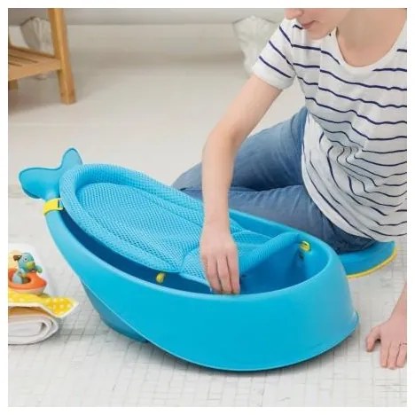 Skip Hop - Vaschetta per bambini MOBY 3 con supporto ergonomico blu