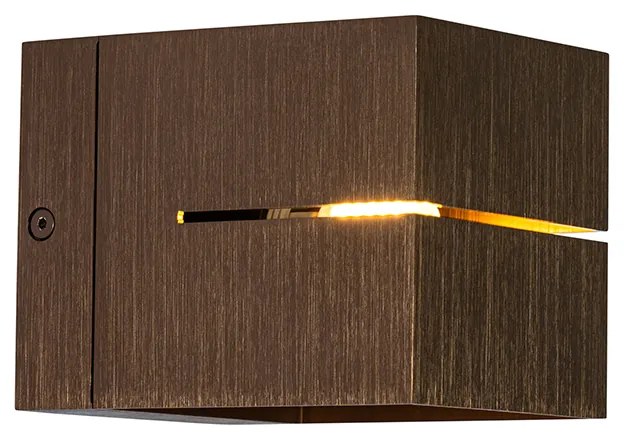 Applique da parete moderna bronzo scuro - Transfer Groove