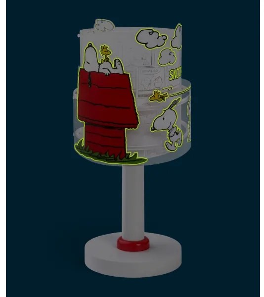 Dalber 76301 - Lampada LED per bambini SNOOPY 1xG4/4W/230V bianco/rosso
