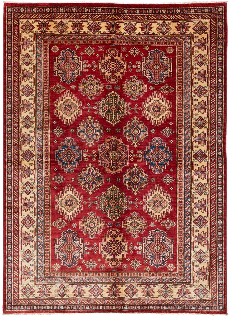 Kazak Tappeto orientale 250x180 Rosa (Pakistan) Annodato A Mano