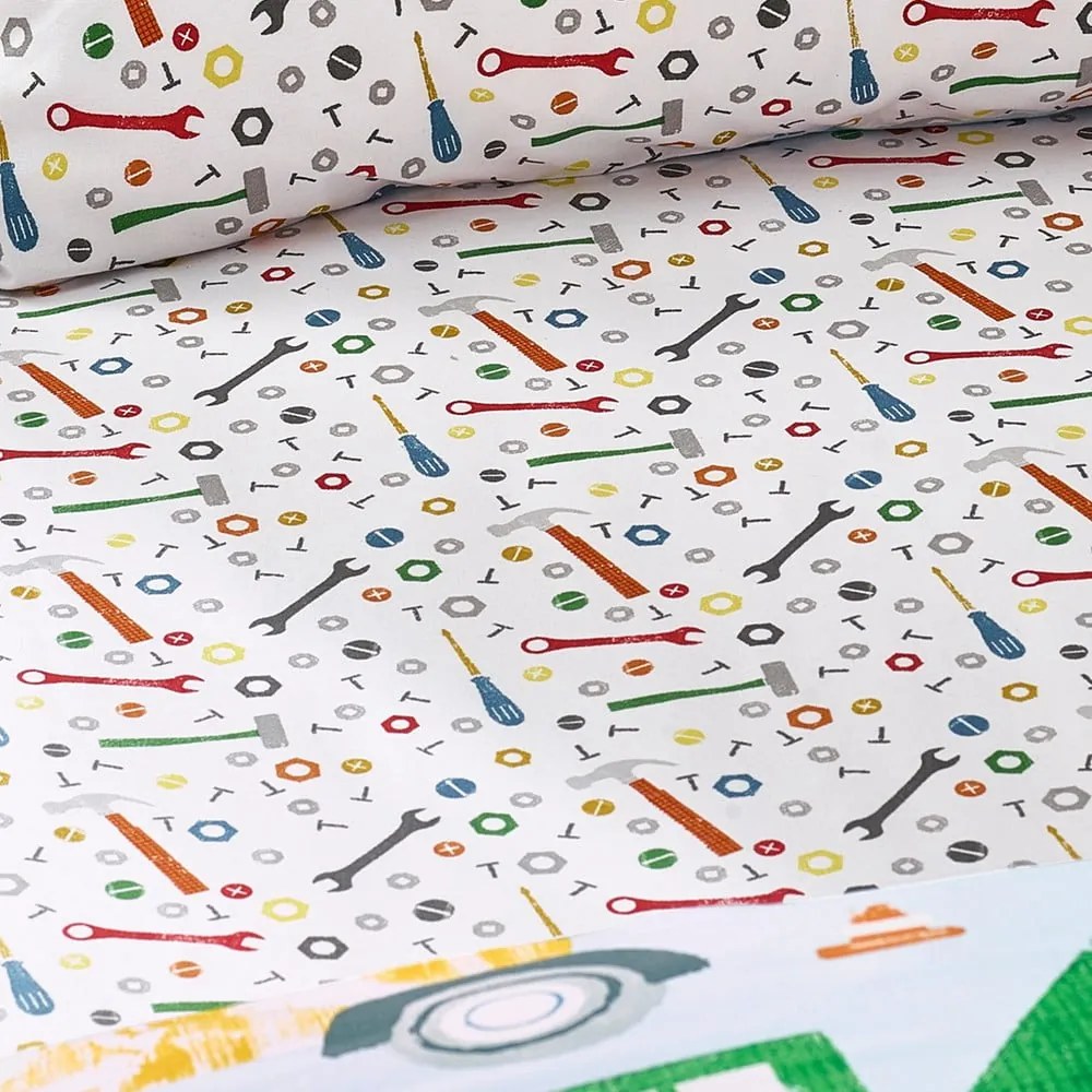 Lenzuolo con angoli per bambini per letto singolo 90x190 cm Digger Dreams – Catherine Lansfield