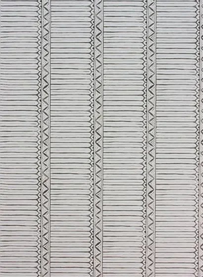 Steifentapete Domiers von Nina Campbell - Charcoal/ Ivory