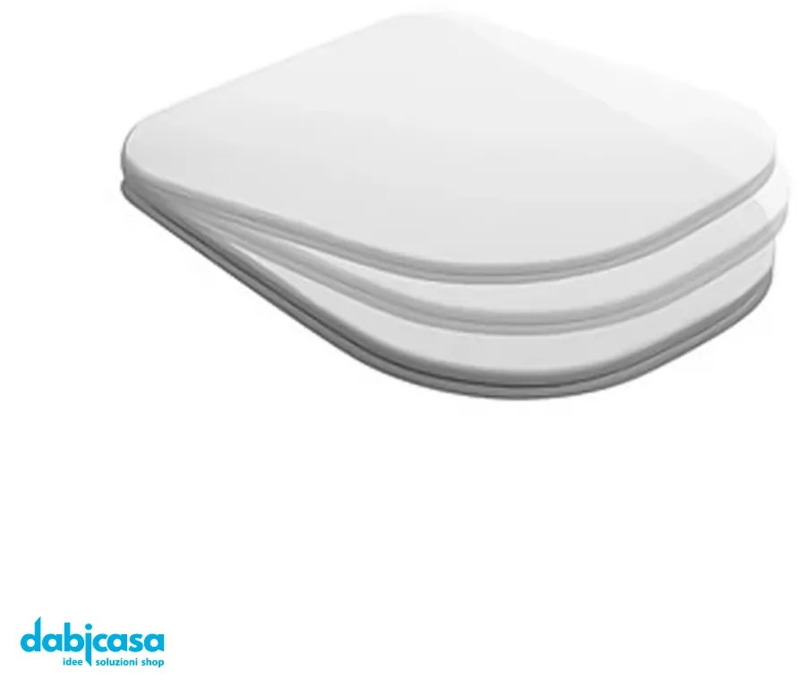 Kerasan "Tribeca" Copriwater Soft-Close Bianco Lucido