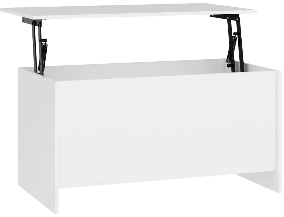 Tavolino da salotto bianco 102x55,5x52,5 cm legno multistrato