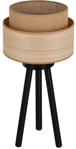 Brilagi - Lampada da tavolo MONTANA BOHO 1xE27/15W/230V marrone/nero