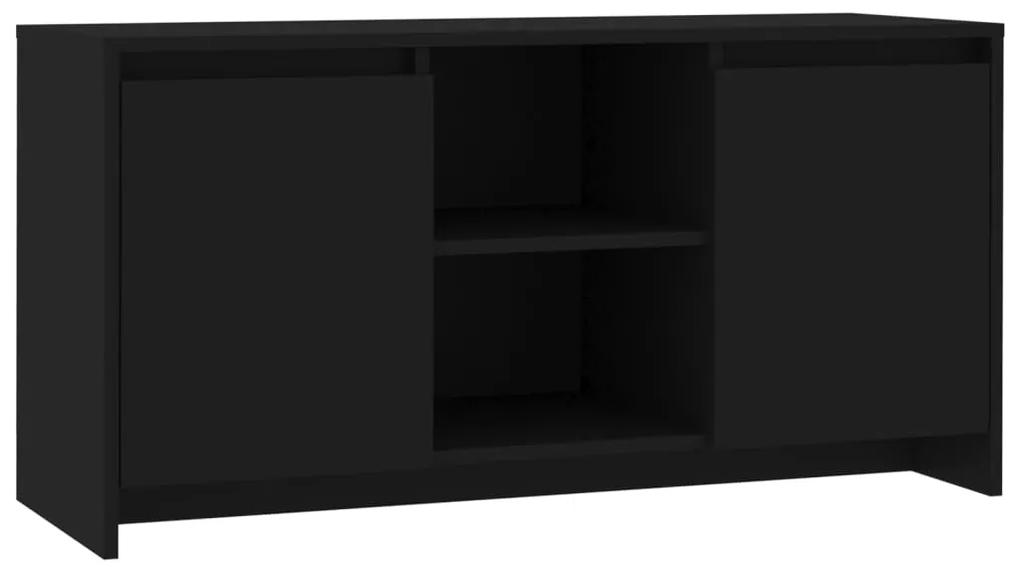 Mobile Porta TV Nero 102x37,5x52,5 cm in Truciolato