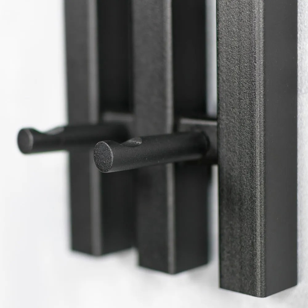 Attaccapanni da parete nero in metallo 65 cm Senza – Spinder Design