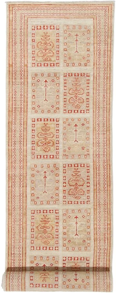 Farahan Tappeto orientale 380 x 80 Rosa (Pakistan) Annodato A Mano