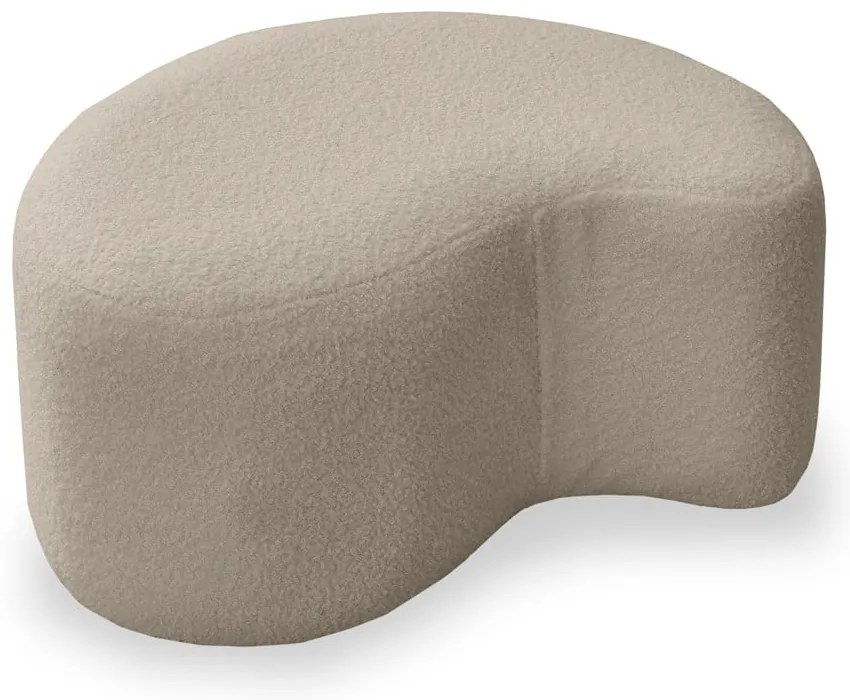 Sgabello in tessuto bouclé beige Miuf - Miuform