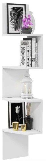 Mensola angolare DESALDO 155,2x29,6 cm bianca