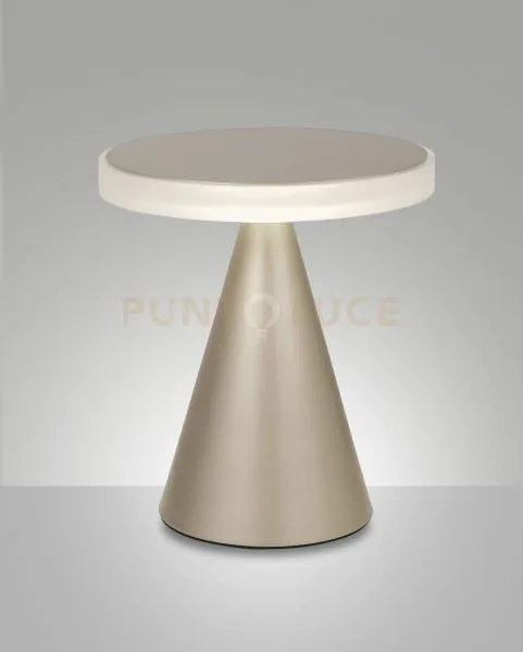 Neutra da tavolo oro opaco h.27cm a led 3000k - 12w - 1260 lm dimme...