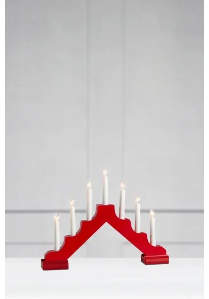 Markslöjd 706050 - Candelabro natalizio a LED EVELIN 7xLED/0,06W/6xAA bianco