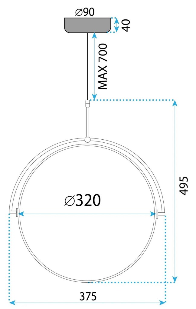 Lampa wisząca LED APP1426-C