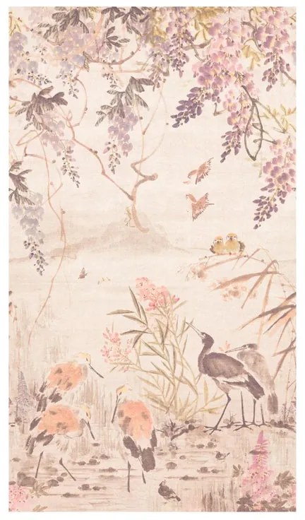 Fotomurale Aironi, rosa