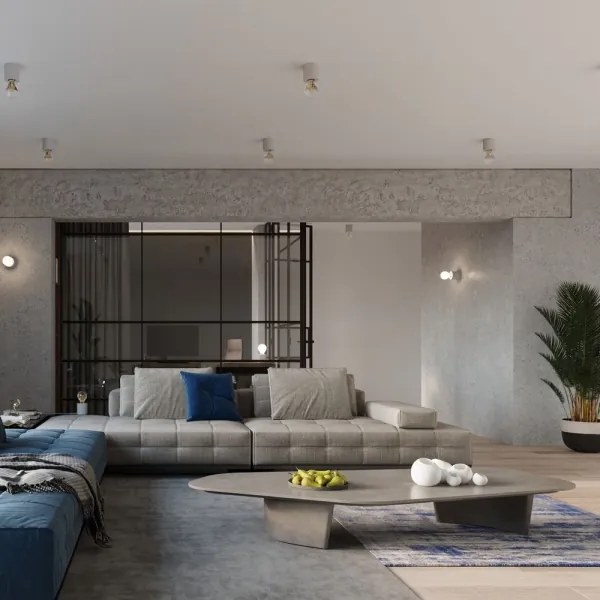 Applique SALGADO 1xE27/60W/230V calcestruzzo