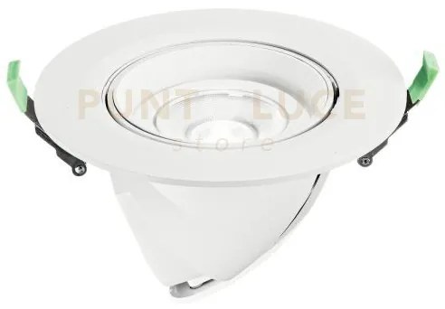 Incasso led delta in alluminio bianco e argento cob 38w 4300lm cct ...