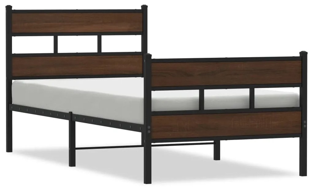 Giroletto senza materasso con testiera e pediera 90x200 cm