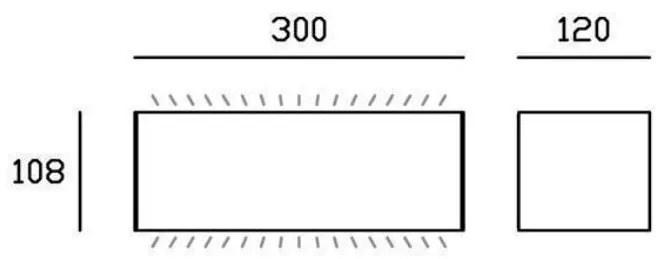 Box app. bi-emissione maxi 40w led 3000k grafite