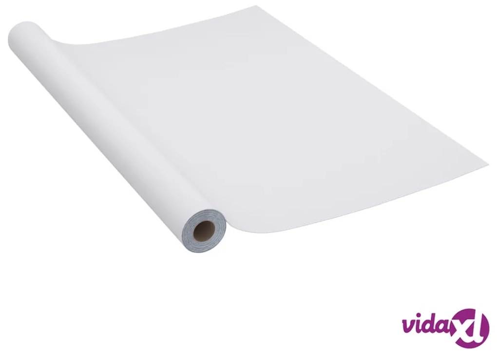 vidaXL Pellicola Autoadesiva per Mobili Argento Lucido 500x90 cm PVC