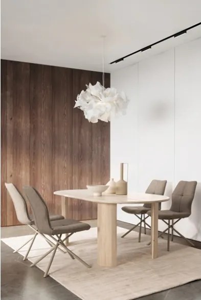 Tavolo Da Pranzo 210x100 Orlando Ovale In Legno Naturale Bizzotto