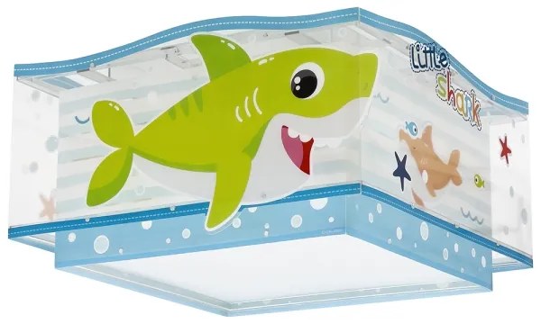 Dalber 63476 - Plafoniera per bambini BABY SHARK 2xE27/60W/230V