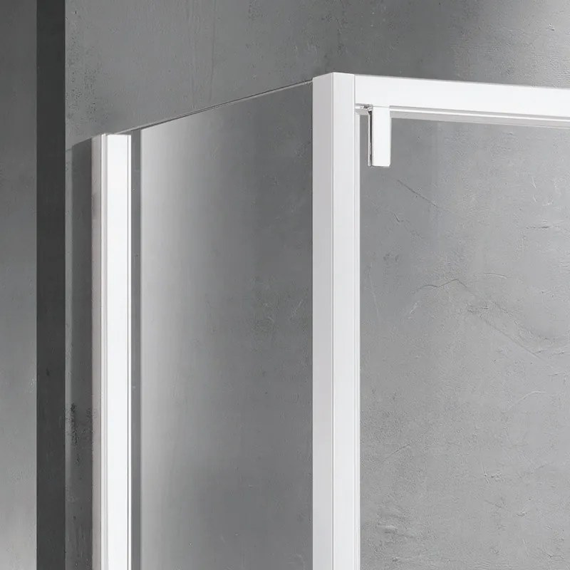 Box doccia 70x150 telaio bianco vetro 8mm | KSA5000B - KAMALU