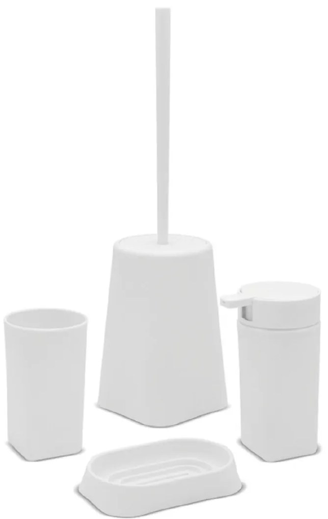 Set 4 Accessori D'Appoggio Feridras "Denver" Bianco