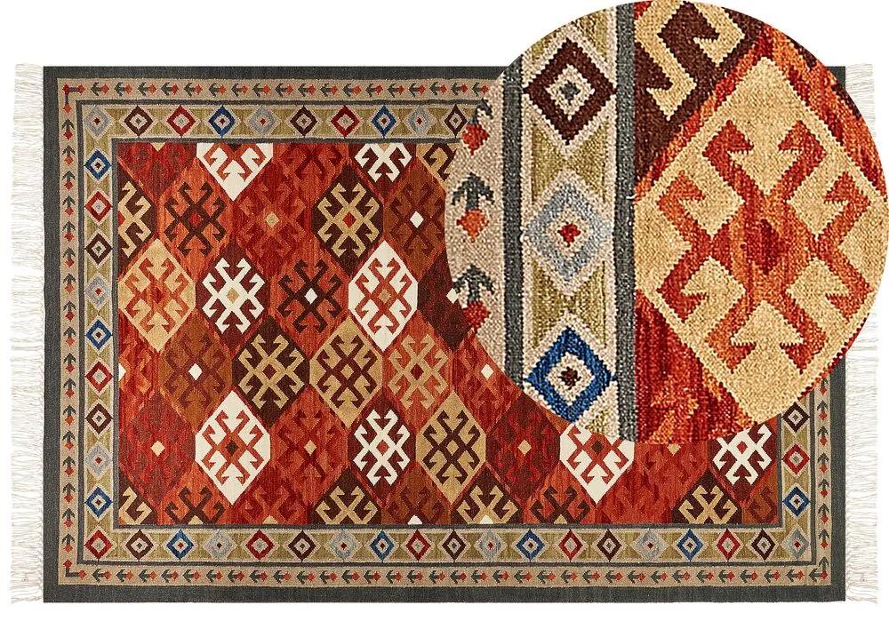 Tappeto kilim lana multicolore 200 x 300 cm URTSADZOR Beliani