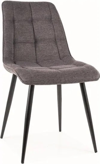 Sedia Chic Brego Brego grigio18/nero
